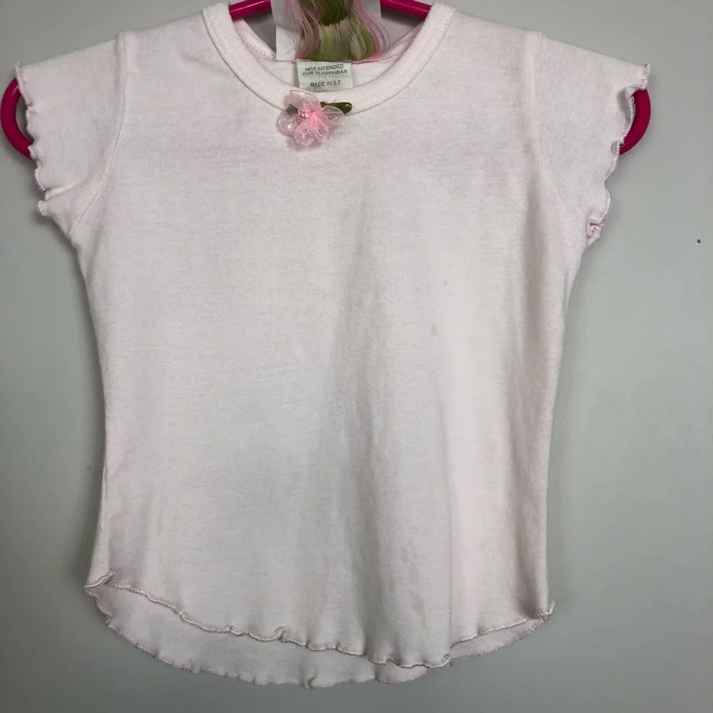 NWT 18-24‎ Mo Rose Cage Easter Bunny Jumper w Cap Sleeve Tee 2pc Set SPRING